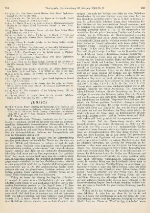 835-837 [Rezension] Gerhardsson, Birger, Memory and manuscript