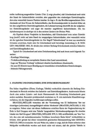 3. Statistik und Indikatoren, eine Entscheidungshilfe?
