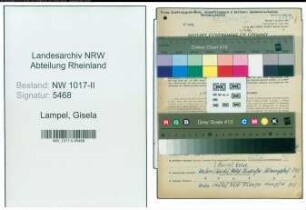 Entnazifizierung Gisela Lampel , geb. 18.12.1920 (Dolmetscherin)