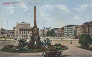 Leipzig: Augustusplatz, Mendebrunnen