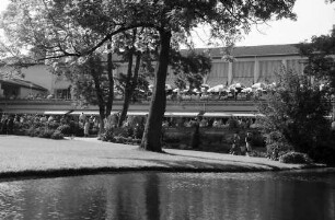 Freudenstadt: Kurgarten; Kurgarten und Kurhaus, Vordergrund Teich