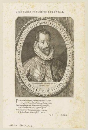 Bildnis des Alexander Farnesivs Parmae et Placentiae Dvx