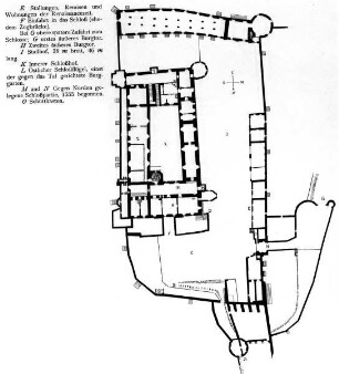 Grundriss des Schlosses Kanitz