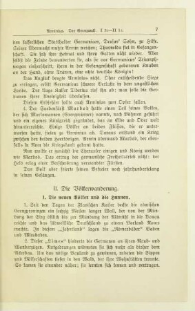 II. Die Völkerwanderung