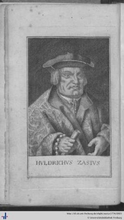 Porträt von Zasius.