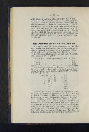 Zum Wettbewerb um die deutschen Diamanten