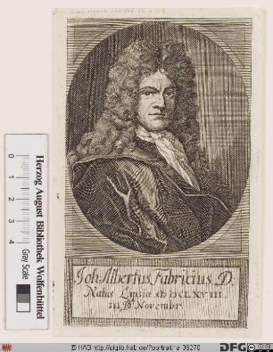 Bildnis Johann Albert Fabricius