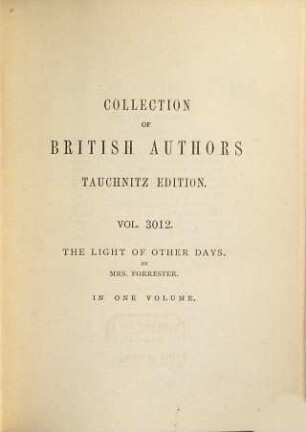 The light of other days