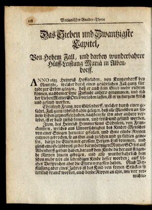 Das Sieben und Zwantzigste Capitel ...
