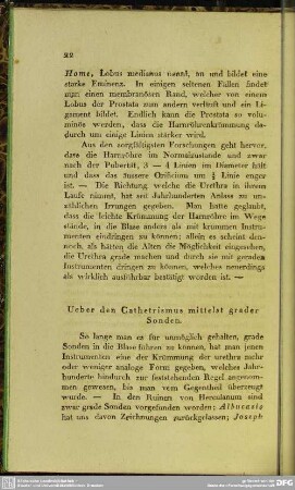 Ueber den Cathetrismus mittelst grader Sonden