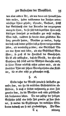 § 16 Die Ursache der grossen Unvollkommenheit der ältesten Welt.