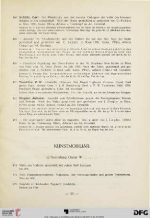 Kunstmobiliar (Nr. 474-549)