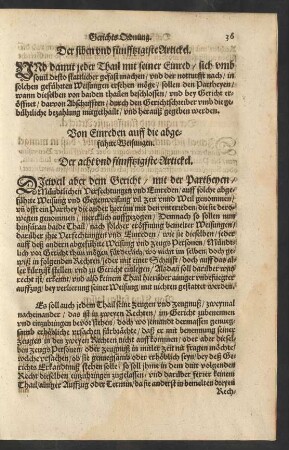 Von Einreden auff die abgeführte Weisungen. Der acht und fünfftzigiste Artickel.