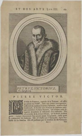 Bildnis des Petrus Victorius