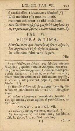 Fab. VII. Vipera & Lima