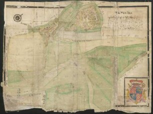 Tractus Primus. Geometrischer Grundriß über das Stättlein Crautheim ...