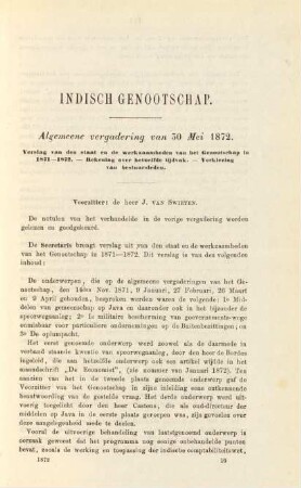 Algemeene vergadering van 30 Mei 1872