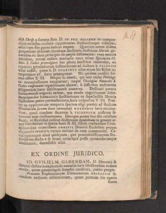 Ex Ordine Jvridico.