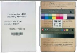 Entnazifizierung Friedrich Ploehn , geb. 07.10.1896 (Fabrikant)