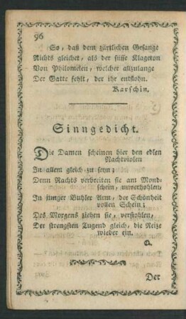 Sinngedicht.