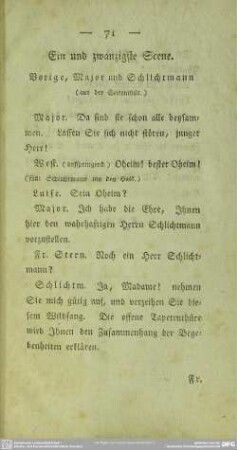 Ein und zwanzigste Scene