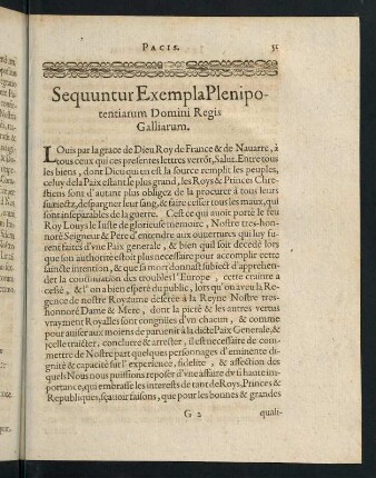 51-60, Sequuntur Exempla Plenipotentiarum Domini Regis Gallliarum