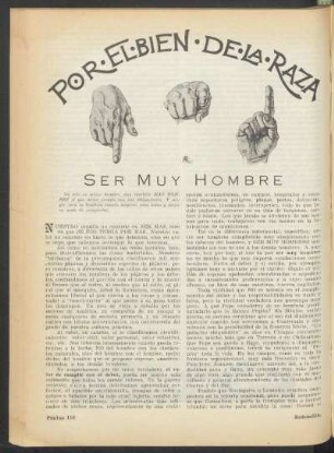 Por el bien de la raza : Ser muy hombre