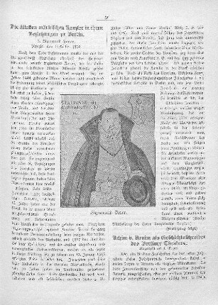 Achim v. Arnim als Geschichtsschreiber des Berliner Theaters
