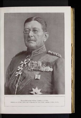 Generalfeldmarschall Colmar Freiherr v. d. Goltz. Gestorben am 19. April 1916 in seinem Hauptquartier in der Türkei.