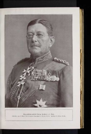 Generalfeldmarschall Colmar Freiherr v. d. Goltz. Gestorben am 19. April 1916 in seinem Hauptquartier in der Türkei.