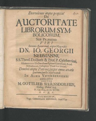 De Auctoritate Librorum Symbolicorum