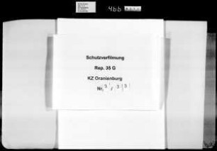 Schutzhaft namentlich genannter Häftlinge, Buchstabe Sch