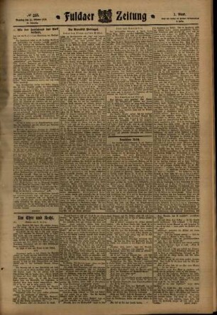 Zweite Ausgabe vom Dienstag, den 11. Oktober 1910.