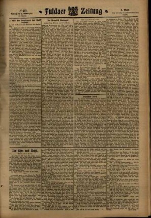 Zweite Ausgabe vom Dienstag, den 11. Oktober 1910.