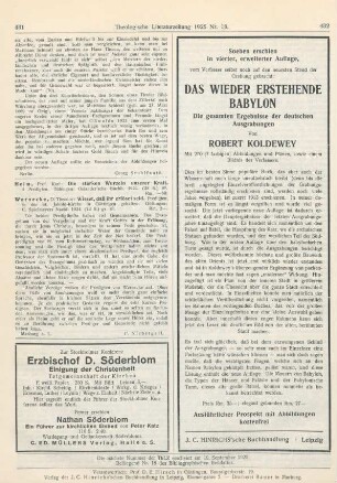 431 [Rezension] Heim, Karl, Die starken Wurzeln unserer Kraft. 4 Predigten
