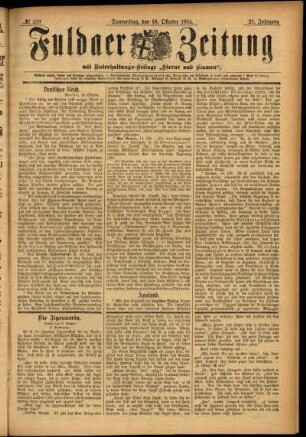 Ausgabe vom Donnerstag, den 18. Oktober 1894.