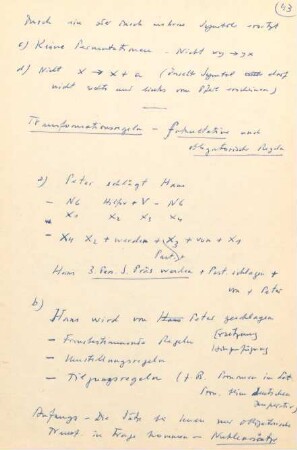 43, Transformationsregeln - fakultative und obligatorische Regeln