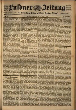 Ausgabe vom Donnerstag, den 18. August 1898.