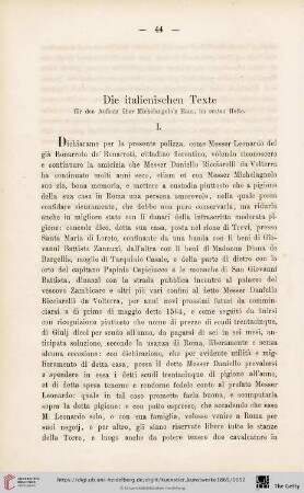 Die italienischen Texte