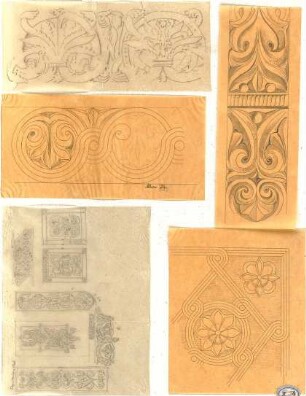 Lange, Ludwig; Lange - Archiv: II.4 Muhamedanischer Stil; Byzantinischer Stil - Ornamente (Details)