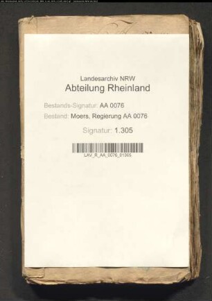 Kurkölnische Kellnerei Rheinberg gegen Daubenspeck am Hülsdonk wegen Zehntentrichtung III