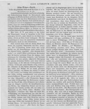 Prince-Smith, J.: Ueber den politischen Fortschritt Preussens. Zürich, [Winterthur]: Literar. Comptoir 1844 (Beschluss von Nr. 70)