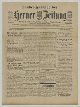 "Ein Scharmützel in der Nordsee. 500 Franzosen gefangen. Zahlreiche Kanonen erbeutet!"
