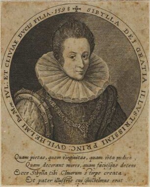 Sibylle (1557 - 1628), Herzogin von Jülich-Kleve-Berg, Markgräfin von Burgau