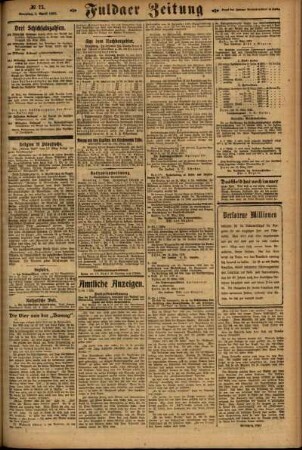 Zweite Ausgabe vom Sonntag, den 01. April 1923.