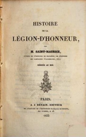 Histoire de la Légion d'honneur