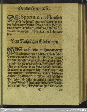 Vom Rechtlichen Einbringen