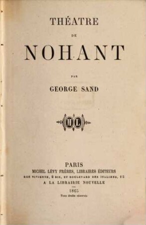 Oeuvres complètes de George Sand, 28