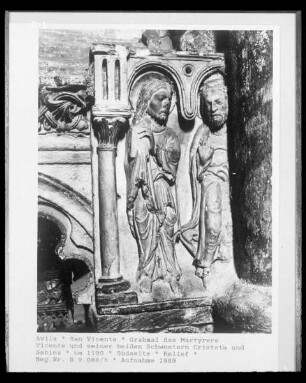 Schrein der heiligen Geschwister Vinzenz, Sabina und Cristeta — Martyrium des Heiligen Vinzenz und seiner Schwestern — Männliche Heilige