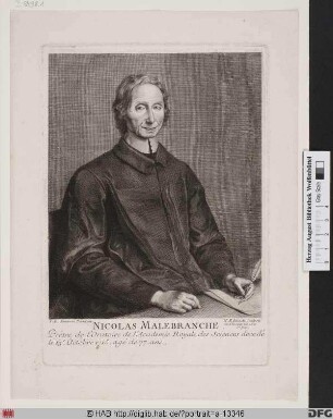 Bildnis Nicolas de Malebranche